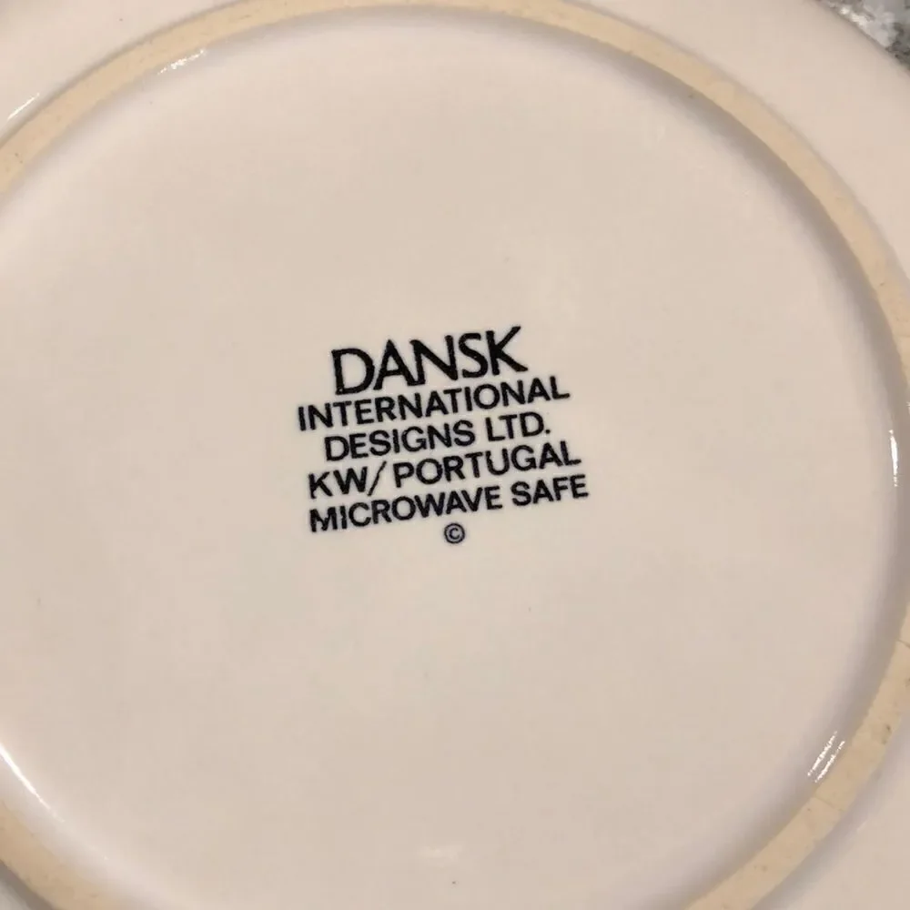 Dansk Mesa White Saucers Set of TWO